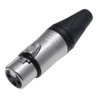 RS PRO Cable XLR Connector, Straight, 50V, Female, 3 Contacts, Silver Plating 208-5193