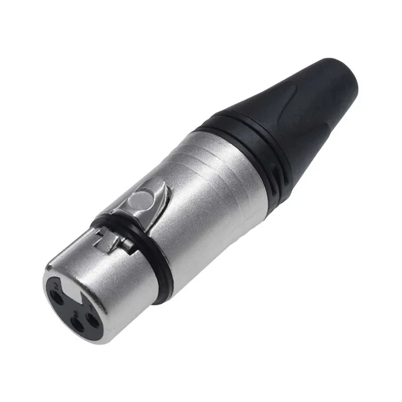 RS PRO Cable XLR Connector, Straight, 50V, Female, 3 Contacts, Silver Plating 208-5193