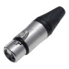 RS PRO Cable XLR Connector, Straight, 50V, Female, 3 Contacts, Silver Plating 208-5193