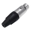 RS PRO Cable XLR Connector, Straight, 50V, Female, 3 Contacts, Silver Plating 208-5193