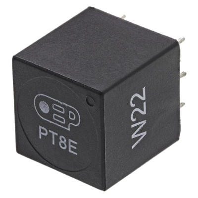 OEP Through Hole Pulse Transformer 2:1+1 Turns Ratio, 12 mH Primary Inductance, 4Ω Primary Resistance PT8E