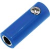 RS PRO Blue Female Banana Socket Connector, Screw Termination, Nickel Plated Brass Contact, 30V, 32A 208-0223