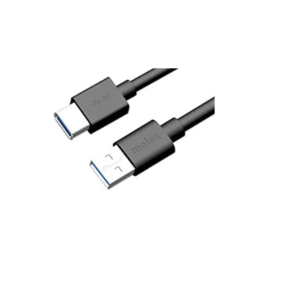 Molex IC Socket USB Cable, Female USB Type A to Female USB Type A, USB 3.0, Polyvinyl Chloride Jacket, 2 m Length 687890037