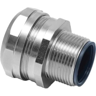 RS PRO Nickel Plated Brass Conduit Fitting 32 mm Nominal Size M32 IP67 Rating 214-9572