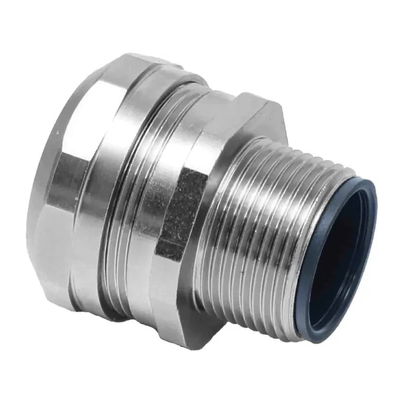 RS PRO Nickel Plated Brass Conduit Fitting 32 mm Nominal Size M32 IP67 Rating 214-9572