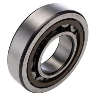 SKF Roller Bearing, 55 mm Inside Diameter, 120 mm Outside Diameter, Shielded, Non-Metallic Cage NU 311 ECP