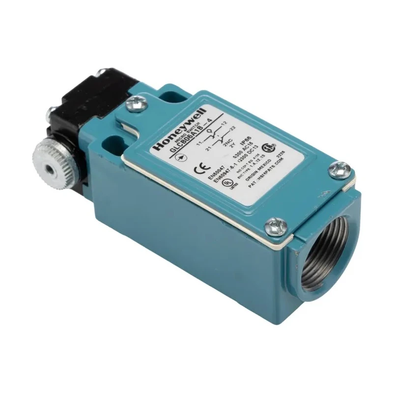 Honeywell Technologies GLC Series Roller Lever Limit Switch 1 NO/1 NC 240V AC 6A IP67 Die Cast Zinc Housing 