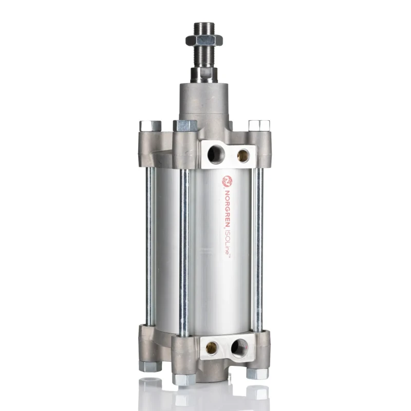 Norgren Double Acting Cylinder RA Series 80mm Bore, 100mm Stroke, Cushioned Aluminium Body RA/802080/M/100