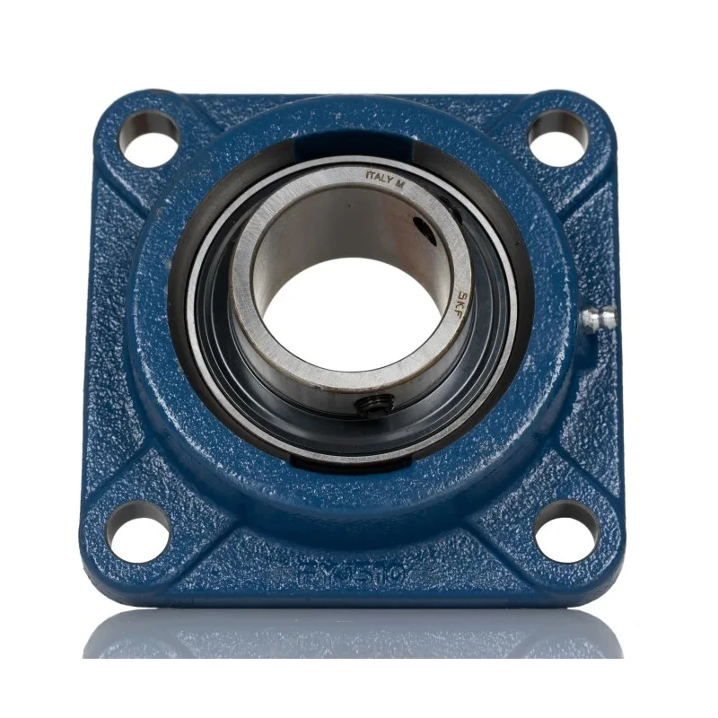 SKF Flanged Bearing Unit Square Housing 50 mm Inside Diameter Cast Iron Housing FY 50 FM