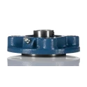 SKF Flange Bearing Unit 20 mm Inside Diameter Steel Material Cast Iron Housing Set Screw Lock FYC 20 TF