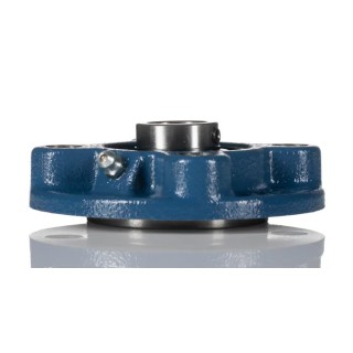 SKF Flange Bearing Unit 20 mm Inside Diameter Steel Material Cast Iron Housing Set Screw Lock FYC 20 TF