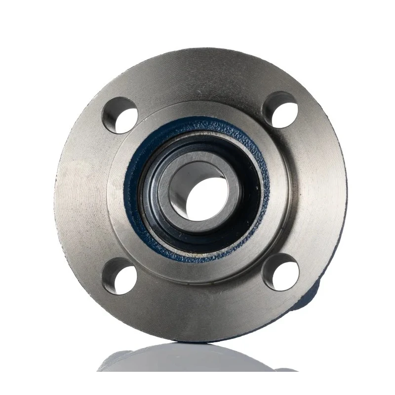 SKF Flange Bearing Unit 20 mm Inside Diameter Steel Material Cast Iron Housing Set Screw Lock FYC 20 TF