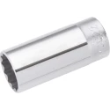 SAM 3/8 in Drive 24 mm 12 Point Chrome Finish Steel Socket JL-24