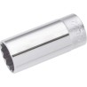 SAM 3/8 in Drive 24 mm 12 Point Chrome Finish Steel Socket JL-24
