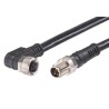 Brad from Molex Sensor Actuator Cable Female 3 Way M8 to Male 3 Way M8, 5 m 60V IP67 1200878308