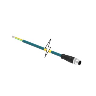 Brad from Molex Sensor Actuator Cable Male 4 way to Male 4 way 30m IP67 1201088546