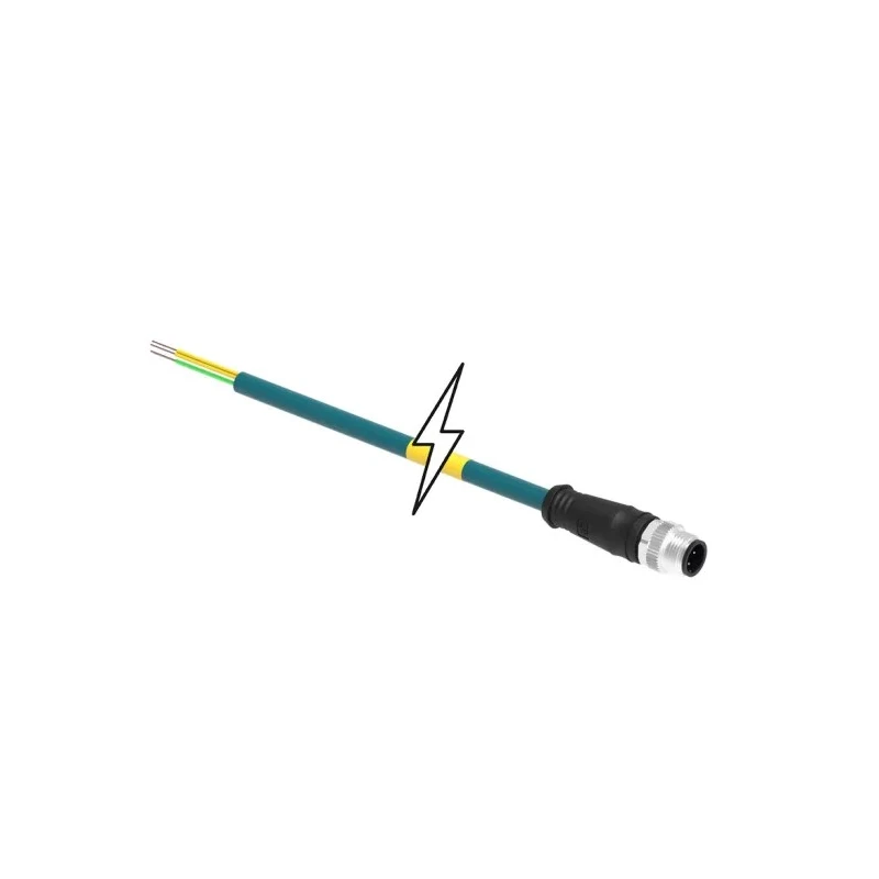 Brad from Molex Sensor Actuator Cable Male 4 way to Male 4 way 30m IP67 1201088546