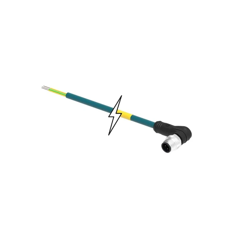 Brad from Molex Sensor Connectivity Cable Male 4 Way to Male 4 Way 2m Polyurethane Teal Jacket 1201088538