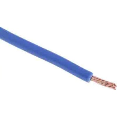RS PRO Blue Hook Up Wire, 14 AWG, 50/0.25 mm Core Strands, 305 m Length, Polyvinyl Chloride Insulation, Flame 225-2155