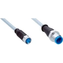 SICK Sensor Actuator Cable Female 3 way Straight to Male 3 way Straight PVC Jacket Grey 5 m YF8U13-050VA1M2A13 / 2096606