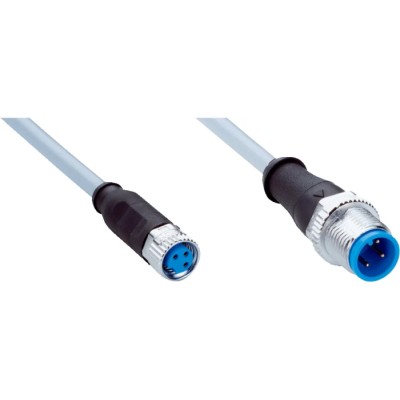 SICK Sensor Actuator Cable Female 3 way Straight to Male 3 way Straight PVC Jacket Grey 5 m YF8U13-050VA1M2A13 / 2096606