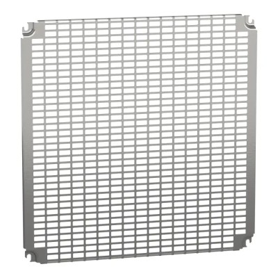 Schneider Electric Steel Zinc Plated Monobloc Perforated Mounting Plate 551mm W x 15mm L NSYMR66
