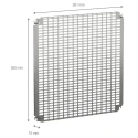 Schneider Electric Steel Zinc Plated Monobloc Perforated Mounting Plate 551mm W x 15mm L NSYMR66