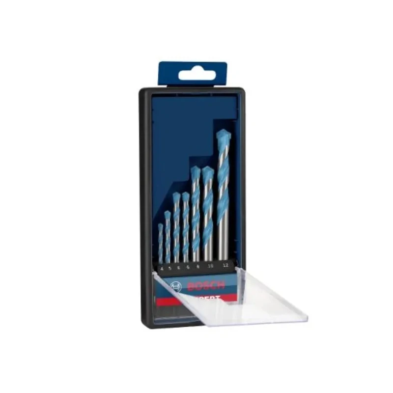 Bosch 4-Piece Twist Drill Bit Set for Multi-Material 5.5 mm Min, 8 mm Max, Carbide Tip 2608902369