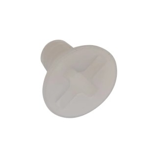 RS PRO Slot Countersunk Nylon Machine Screw M4 6 mm Plain Finish Nylon 6,6 232-6953