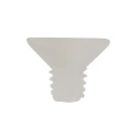 RS PRO Slot Countersunk Nylon Machine Screw M4 6 mm Plain Finish Nylon 6,6 232-6953