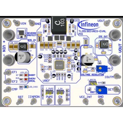 Infineon Buck-Boost Controller Evaluation Board TLD5190IVREG for TLD5190QV TLD5190