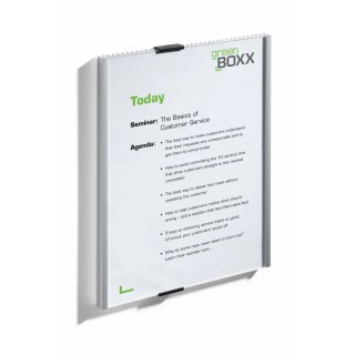 Durable White Out-of-door Plate A4 Sheets, Anodised Aluminium Door Sign Holder, Wall Mounted Frame, Model 480623