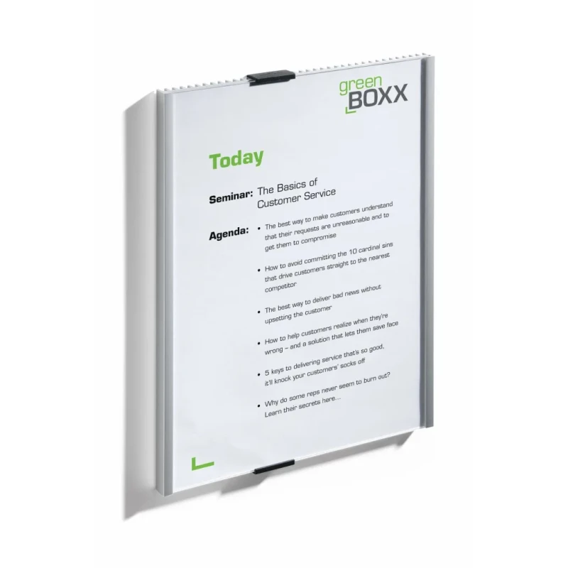 Durable White Out-of-door Plate A4 Sheets, Anodised Aluminium Door Sign Holder, Wall Mounted Frame, Model 480623