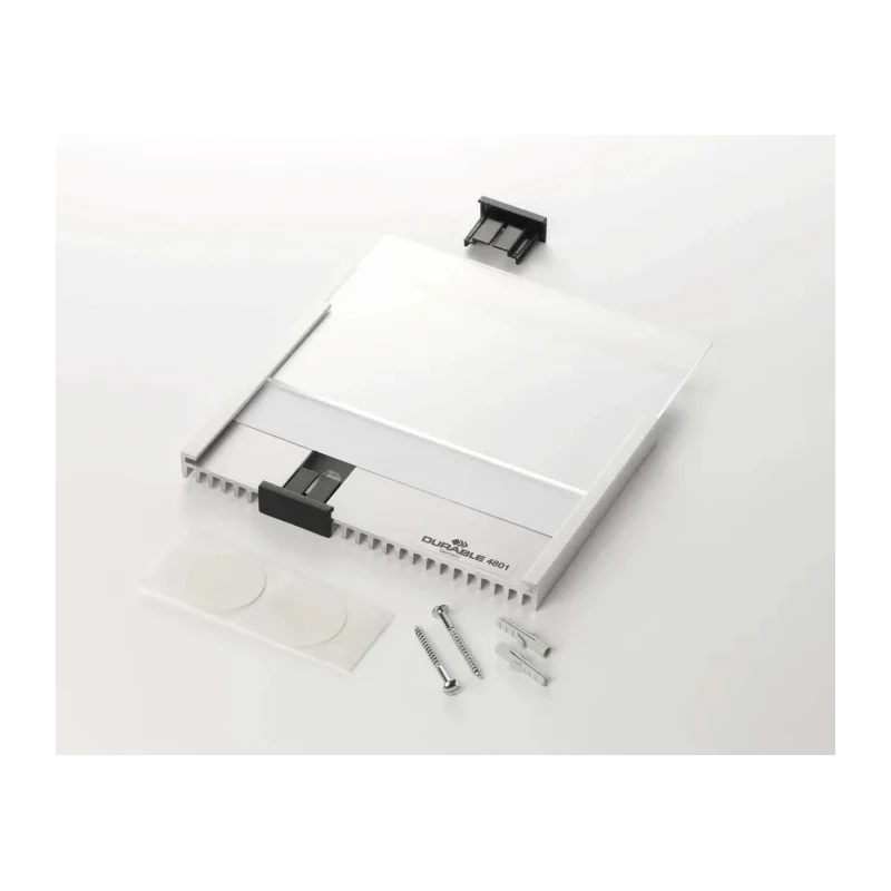 Durable White Out-of-door Plate A4 Sheets, Anodised Aluminium Door Sign Holder, Wall Mounted Frame, Model 480623