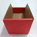 RS PRO Cardboard Storage Bin, 200 mm x 100 mm x 100 mm, Red 228-1116