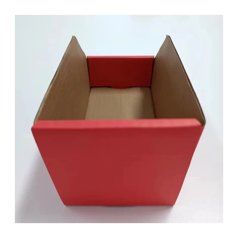 RS PRO Cardboard Storage Bin, 200 mm x 100 mm x 100 mm, Red 228-1116