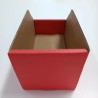 RS PRO Cardboard Storage Bin, 200 mm x 100 mm x 100 mm, Red 228-1116