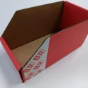 RS PRO Cardboard Storage Bin, 200 mm x 100 mm x 100 mm, Red 228-1116