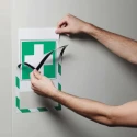 Durable Wall-Mount Frame White Green A4, 323 mm Height, 236 mm Width 4945131