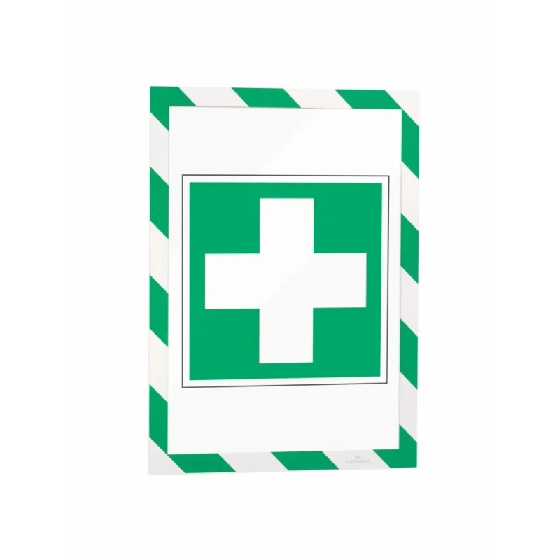 Durable Wall-Mount Frame White Green A4, 323 mm Height, 236 mm Width 4945131