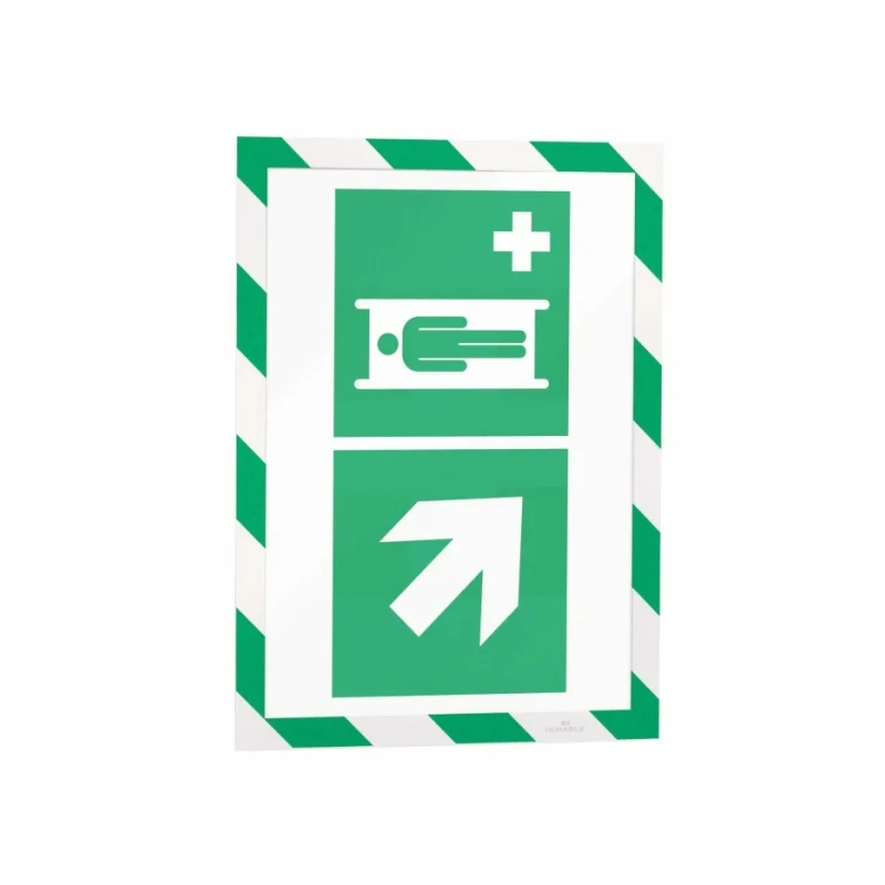 Durable Wall-Mount Frame White Green A4, 323 mm Height, 236 mm Width 4945131
