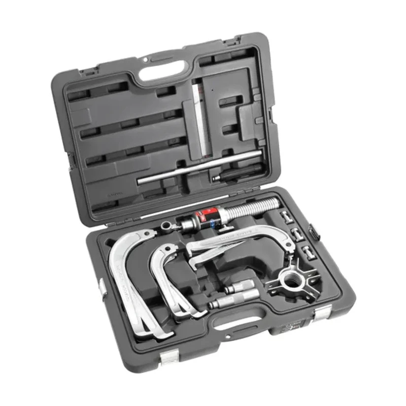 Facom Hydraulic Bearing Puller 10 t Force, 20-Piece Set U.312HJ3