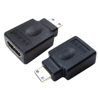 RS PRO Mini HDMI Male to HDMI Female Adapter Straight ABS Housing Gold Plated Contacts 229-9962