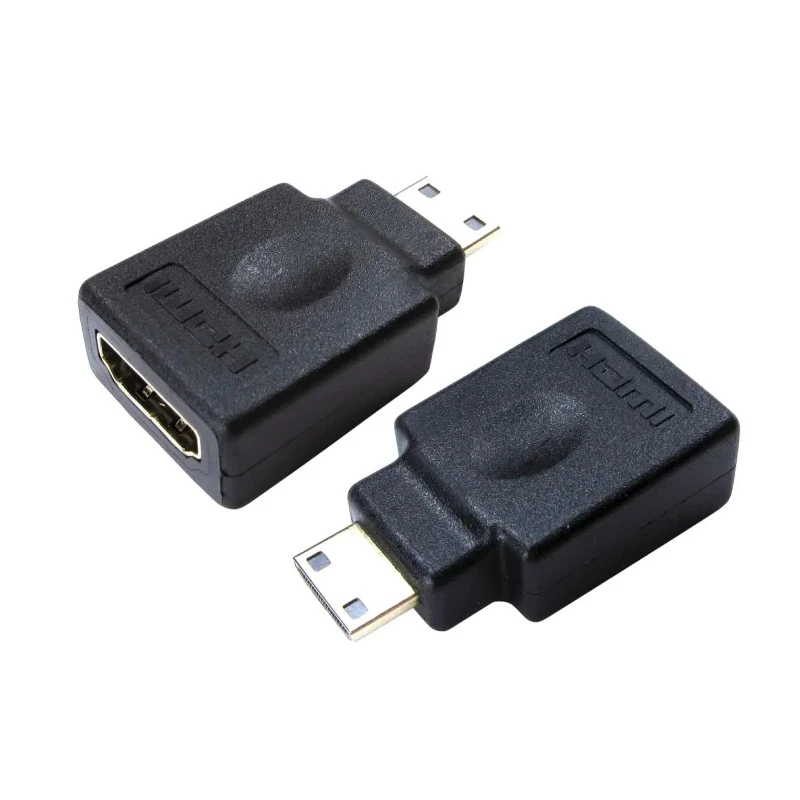RS PRO Mini HDMI Male to HDMI Female Adapter Straight ABS Housing Gold Plated Contacts 229-9962