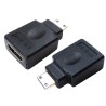 RS PRO Mini HDMI Male to HDMI Female Adapter Straight ABS Housing Gold Plated Contacts 229-9962