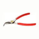 Facom 1-Piece Circlip Plier, 215mm Overall Length, Bent Jaw, ESD Safe, Comfort Grip Handle 167A.23
