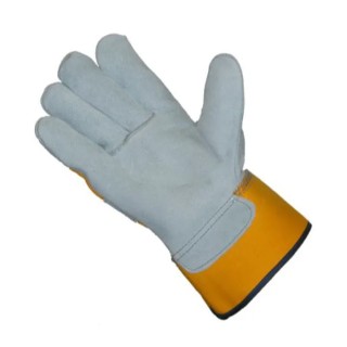 Liscombe Grey Leather Work Gloves Size 9 Leather Coating 559L