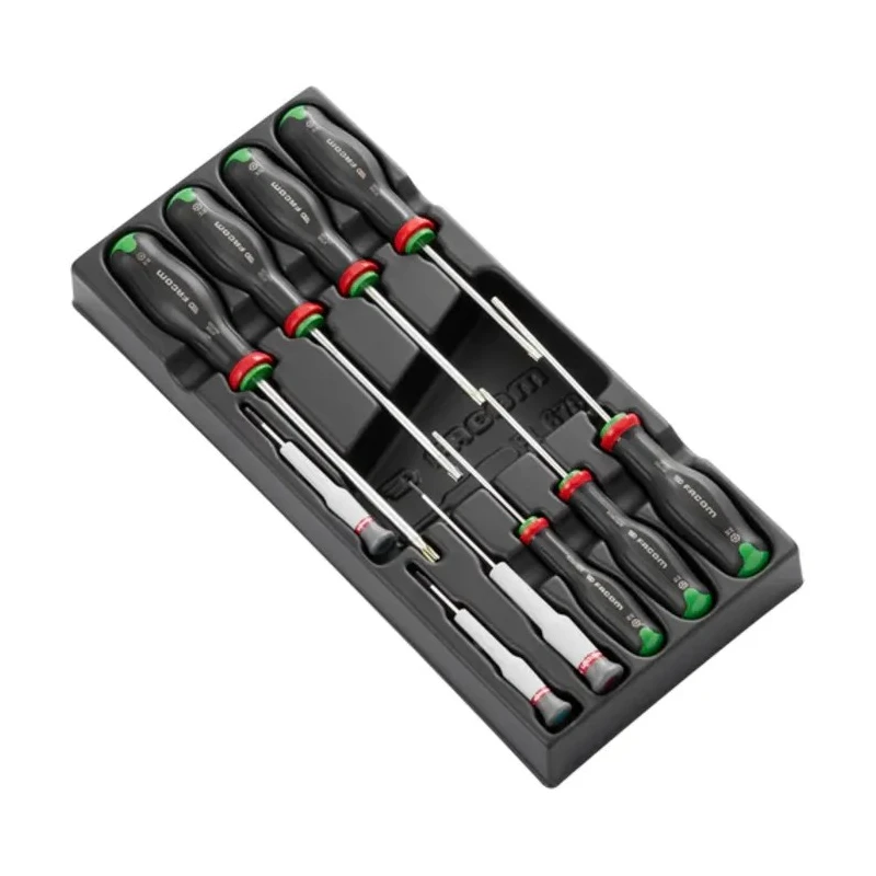 Facom Phillips, Hexagon, Pozidriv, Torx, Slotted Protwist Screwdriver Set, 10-Piece MOD.AT6