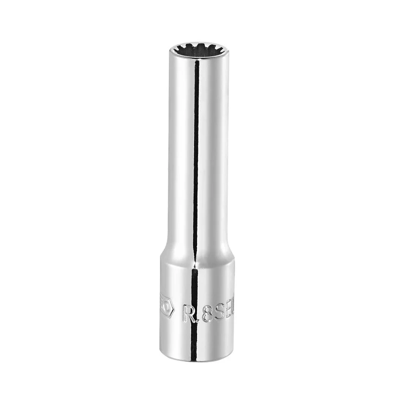 Facom 1/4 in Drive 5/16 in Spline Square Socket Chrome Vanadium Steel, 50mm Overall Length R.10SEL