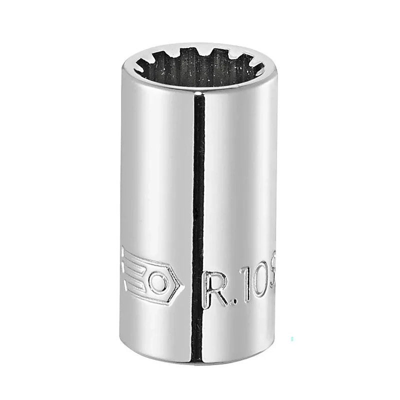 Facom Chrome Vanadium Steel 1/4 in Drive Standard Square Socket 22mm Overall Length R.8S